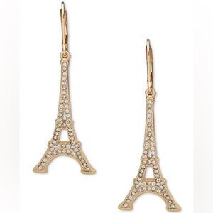 Karl Lagerfeld Gold Eiffel Tower Earrings